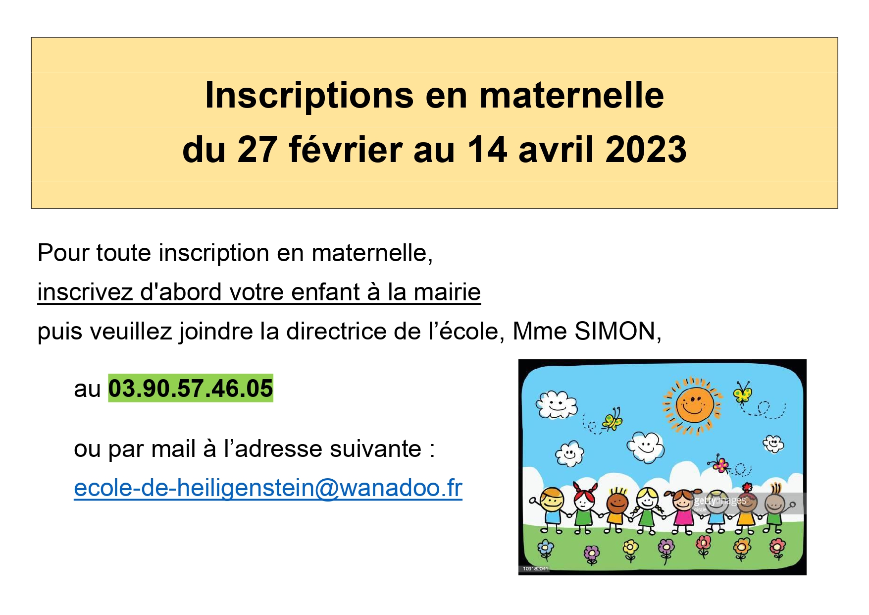 Ecole Inscription En Maternelle Portail